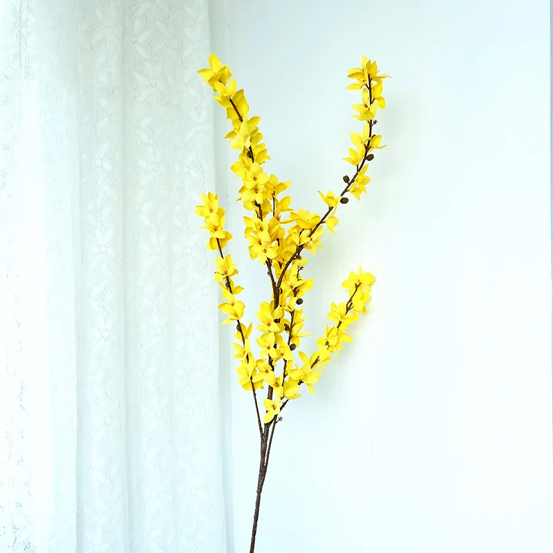

Искусственные цветы Forsythia WUZHU желтые