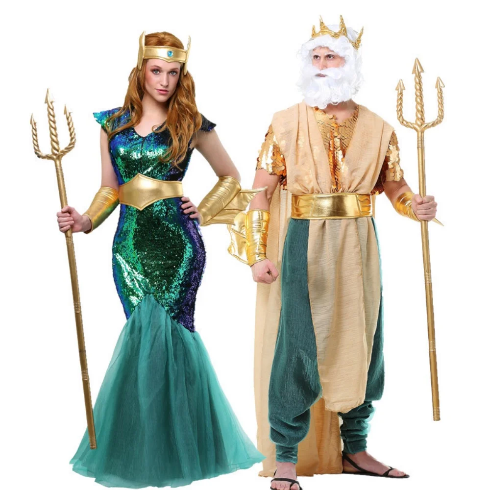

Halloween Men's and Womens Clothing Ancient Egypt Cleopatra Warrior Pharaoh Queen Dressed Up Greek Goddess Cosplay