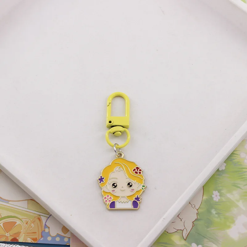 Брелок для ключей Принцесса Disney милая Ариэль Алиса Белоснежка Тиана экшн-фигурки