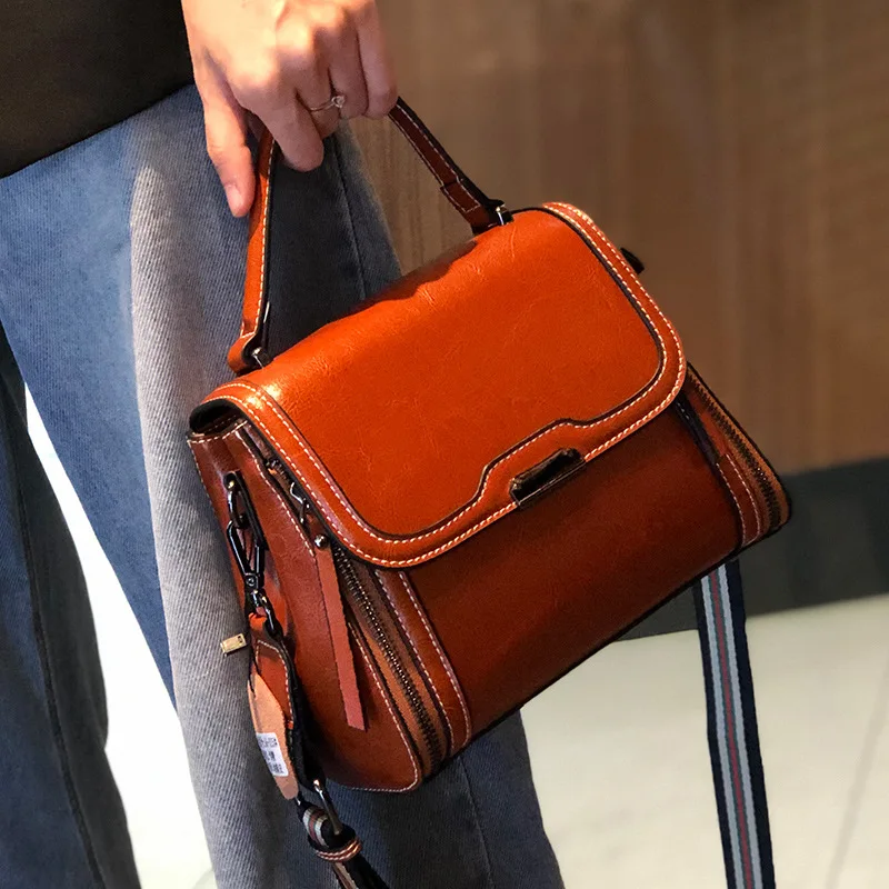 

Bag Women's Bag Crossbody Shoulder Bag Popular Versatile Premium Genuine Leather Women's Bag Women's Handbag