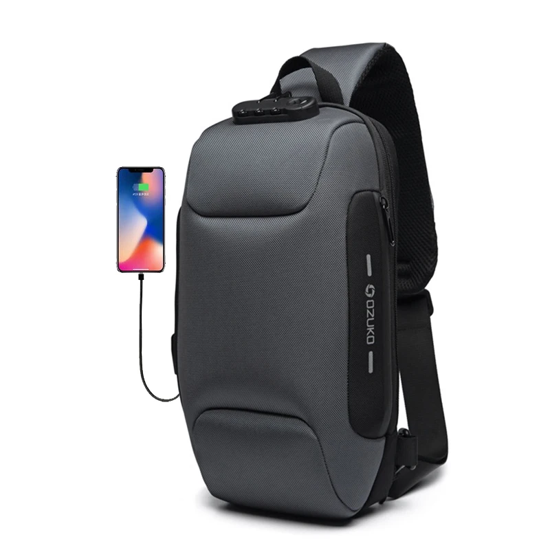 

Brand New Multifunctional Crossbody Bag for Men Anti-theft Shoulder Messenger Bags Male Waterproof Short Trip Chest Bag Pack