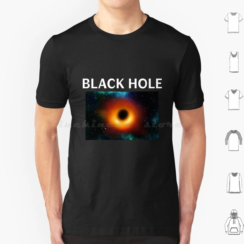 Black Hole Design T Shirt 6xl Cotton Cool Tee Space Scifi Cosmos Universe Science Fiction Interstellar Pictures