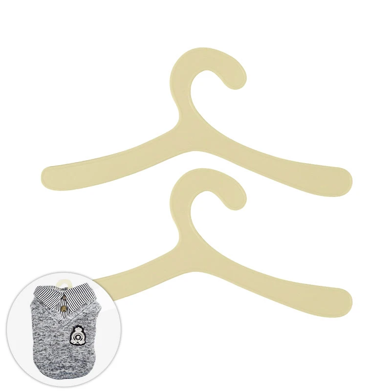 

1pc 19*9cm Simple Pet Hanger Dog Puppy Cat Kitten Matching Clothes Stand Beige Durable Pet Clothes Tidy Accessories Product