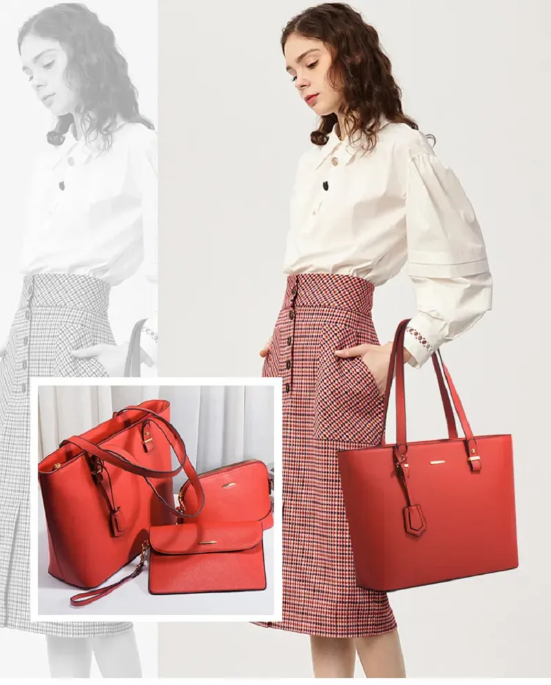 Набор сумок 4 в 1 роскошные женские сумки через плечо сумка-мессенджер из