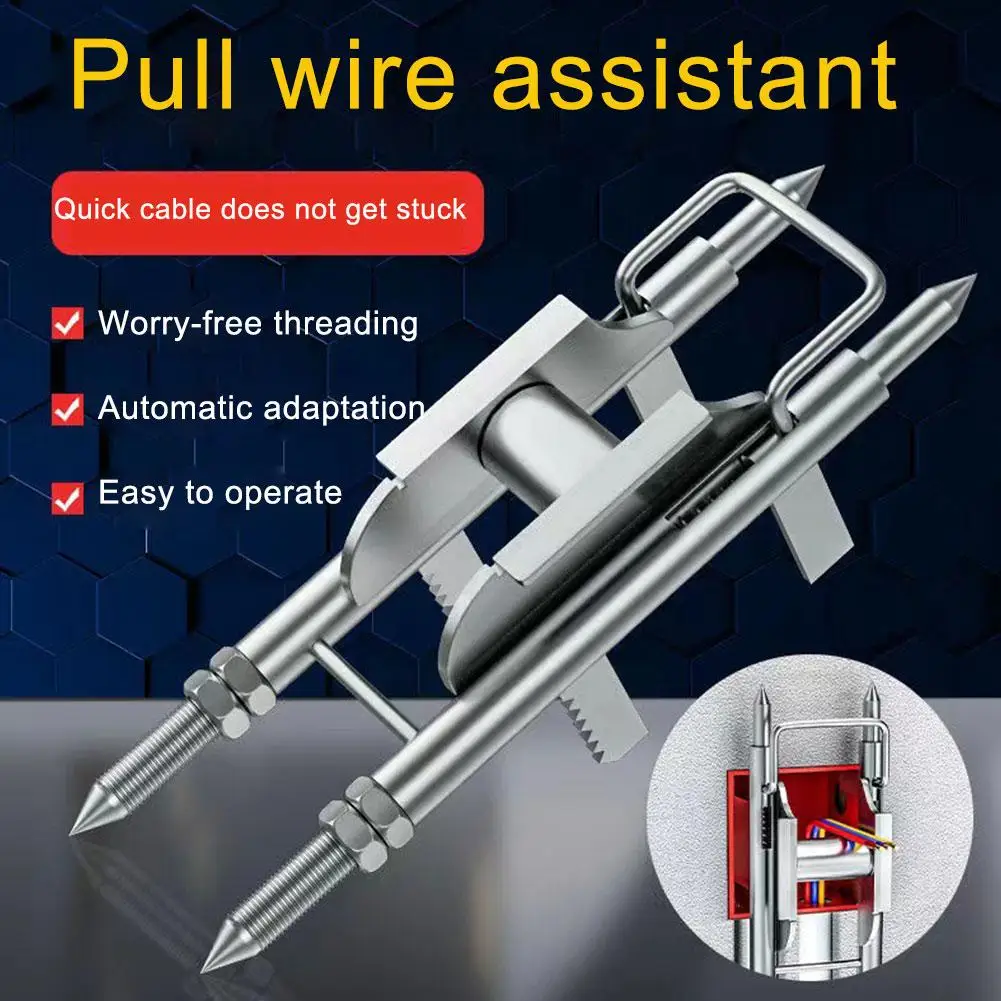 

Professional Wire Cable Box Pulling Auxiliary Device Aid Tools Universal Fast Cable Pulling Electrician Threading N4D6