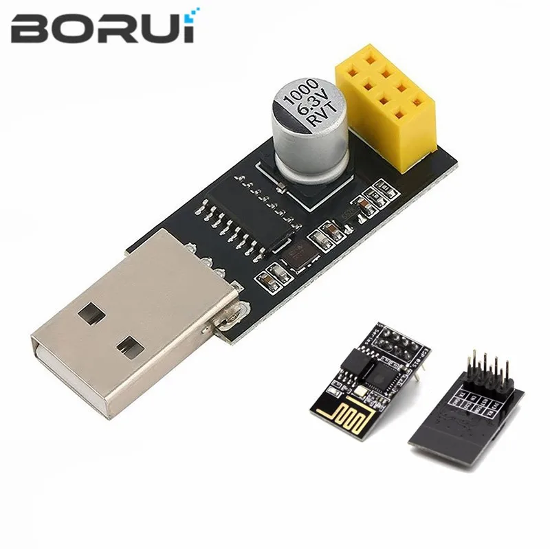 Адаптер программатора ESP01 UART GPIO0, Женский адаптер ESP8266, CH340G USB в ESP8266, последовательный беспроводной модуль для разработки Wi-Fi