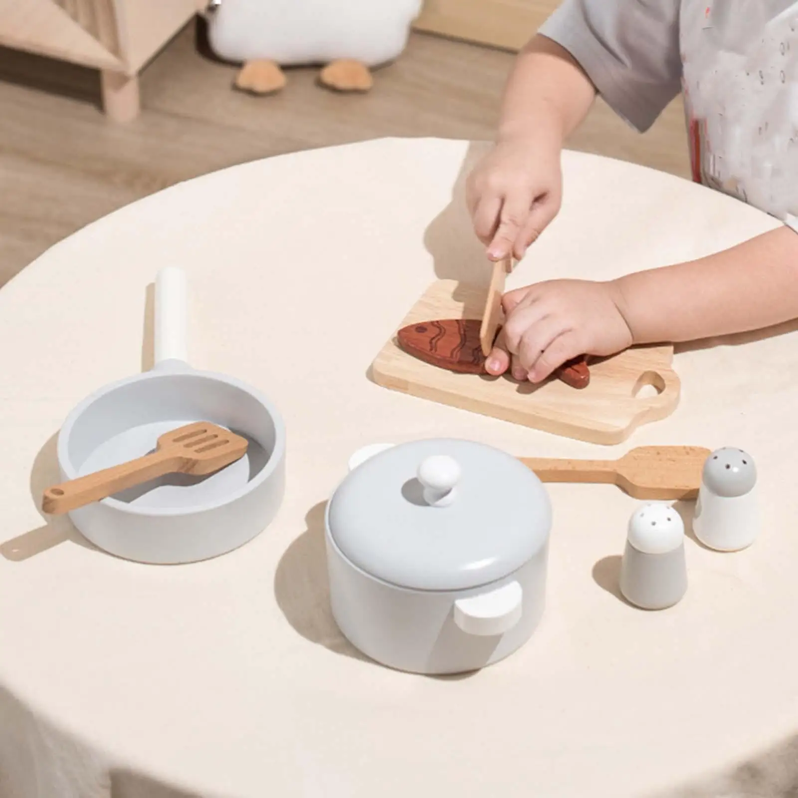 

kitchen Set Miniature Wooden Toy Accessories Educational Play for Adults