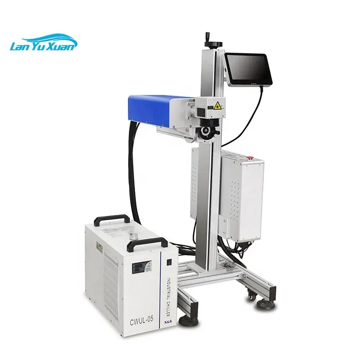 

Water cooling 3W 5W 10W 355nm high precision ultraviolet laser marking machine for glass plastic