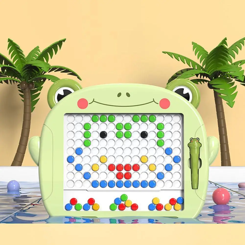 

Магнитная шахматная доска для рисования, игрушки в горошек, шарики для вождения, бусины для детей, обучающий лабиринт, граффити, доска Gi G8A7