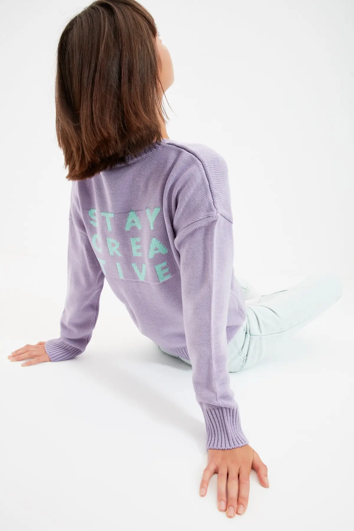 

Lilac Jakarlı Knitwear Sweater