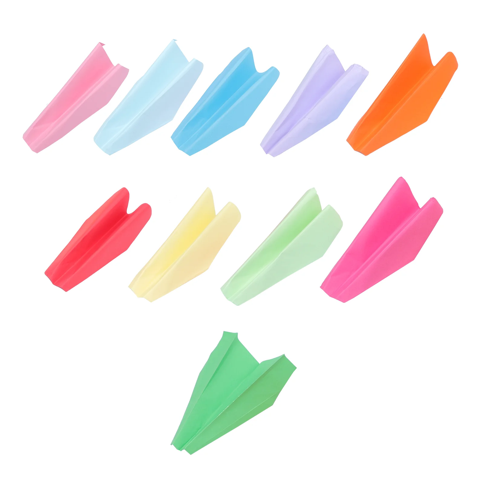 

100 Pcs Party Atmosphere Props Colored Paper Plane Toys Origami Kids Playset Handmade Decorative Toddler Japanese