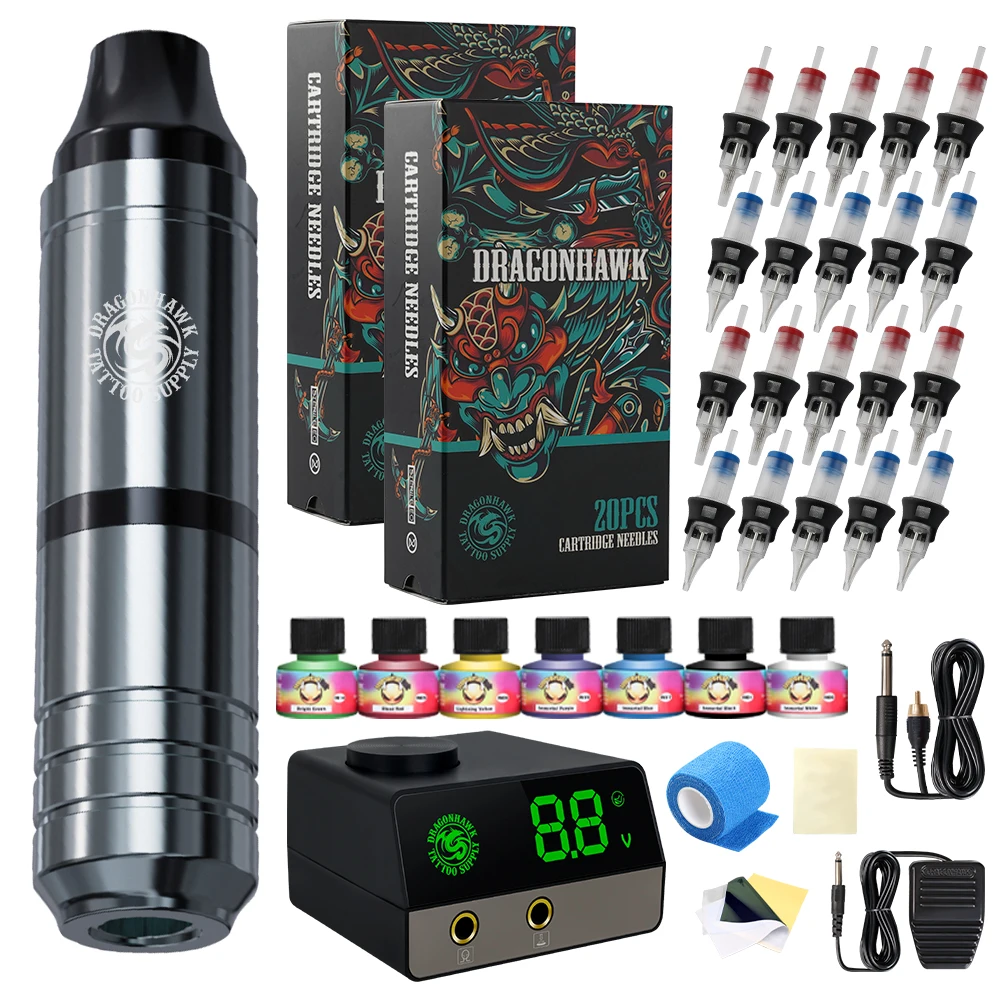 

Ротационная тату-машинка с мотором без сердечника с регулировкой хода и ЖК-дисплеем