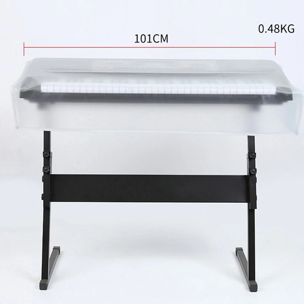 

PEVA Electronic Piano Cover Transparent 61/76/88 Keys Piano Keyboard Covers Waterproof Dust Proof Cover Durable Piano Accessory