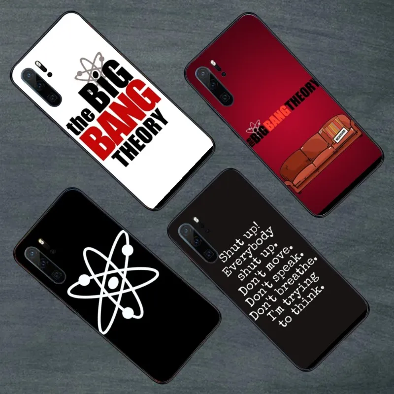 

Теория Большого Взрыва чехол для телефона Huawei Mate 40 30 20 10 Pro Lite Nova 9 8 5T Y7p Y7 мягкий черный чехол для телефона