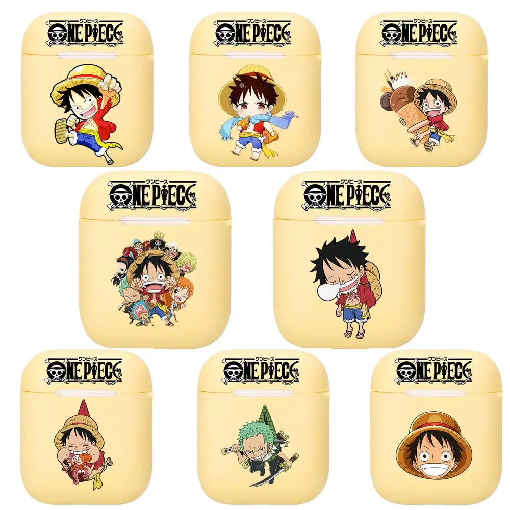 

Hot Selling Anime One Piece Silicone Case For Apple Airpods 1/2 Cover Protective Earphone Case Headphones Cases Protective For A