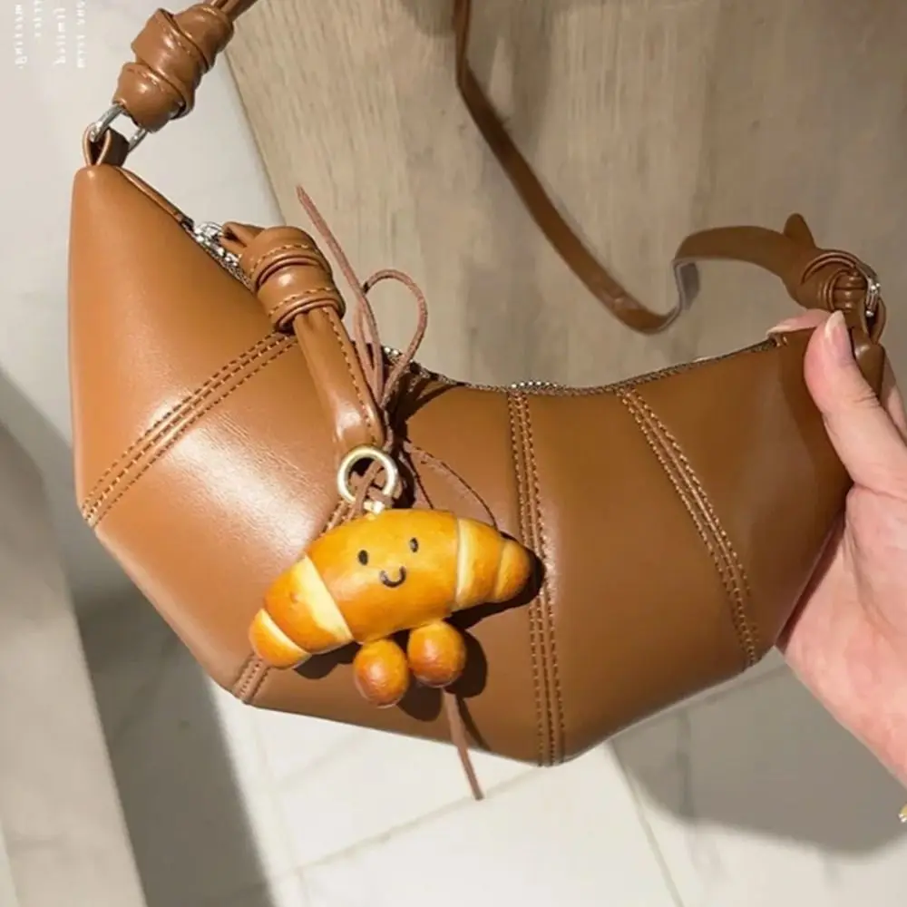 Бублик подвеска в виде щелочного хлеба милая веревка ожерелье с роками цепочка