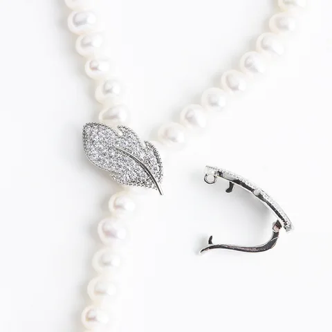 18-каратное позолоченное циркониевое жемчужное ожерелье, браслет, соединительная пряжка, цепочка для свитера, Y-образный зажим для цепи, пряжка, ювелирные изделия своими руками, аксессуары