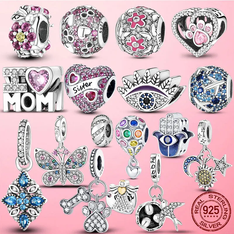 

Подвеска-браслет с бусинами Pandora, серебро 925 пробы