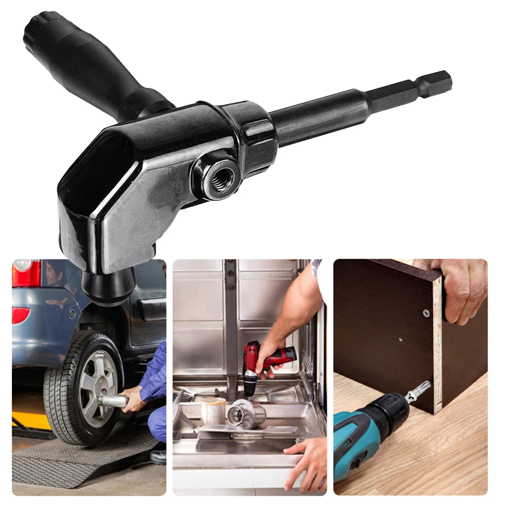 

90 Degree Corner Device Angle Drill Driver Electric Corner Device Turning Corner for Woodworking Carpenter Hand Accessories
