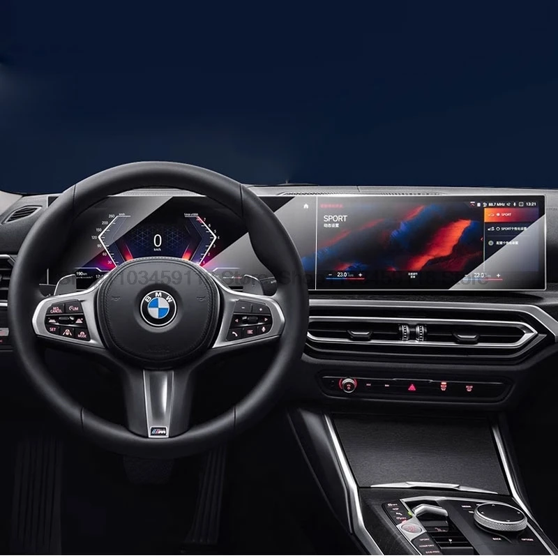 

Салон автомобиля для BMW G65 G66 X5 X6 2023 2024 2025 автомобильный радиоприемник GPS-навигация и инструмент закаленное стекло Защитная пленка для экрана