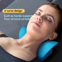 traction device pillow for pain relief cervical spine alignment gift neck shoulder stretcher relaxer cervical chiropractic