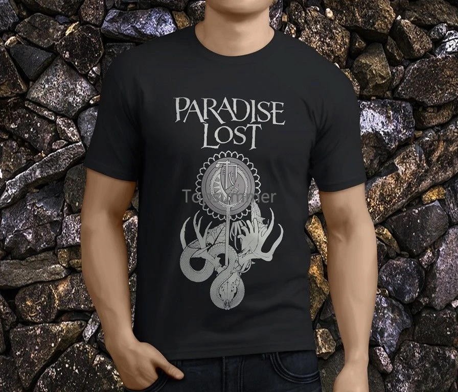 

New Popular Paradise Lost Gothic Metal Band Men'S Black T-Shirts Size S-3Xlhigh Quality Men T Shirts Top Tee