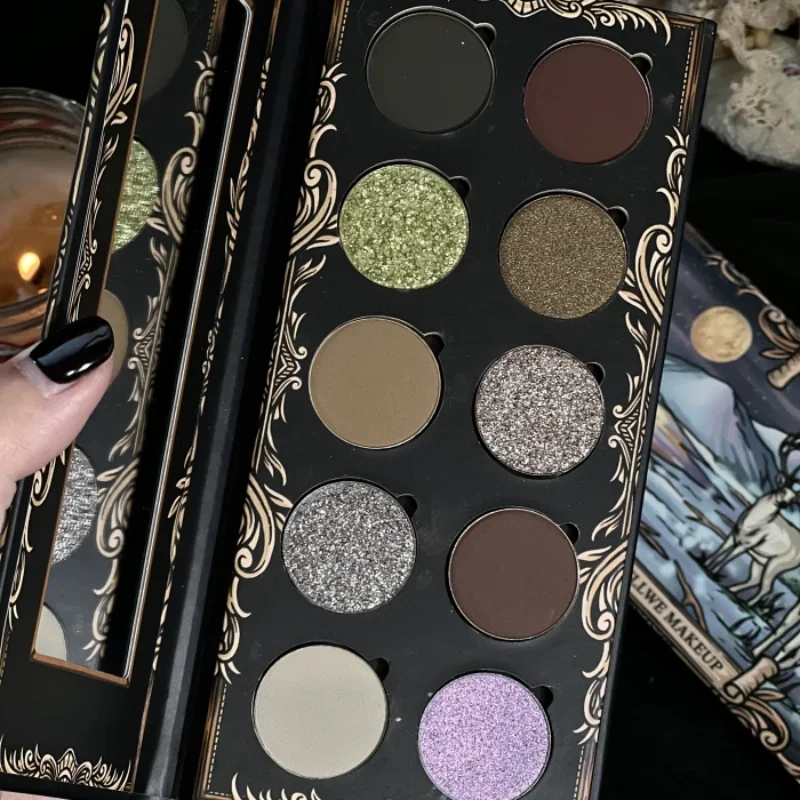 Shellwe макияж ELAINA 10-цветные тени для век Палитра хамелеона Палетка с туманом