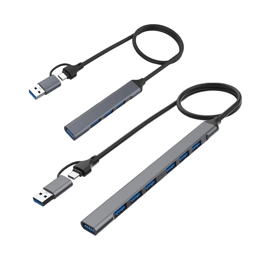 

Док-станция USB Type-C 3,0, 3,0, 4 порта, мультиразветвитель, адаптер OTG для ПК, Lenovo, HUAWEI, Xiaomi, Macbook, алюминиевый сплав