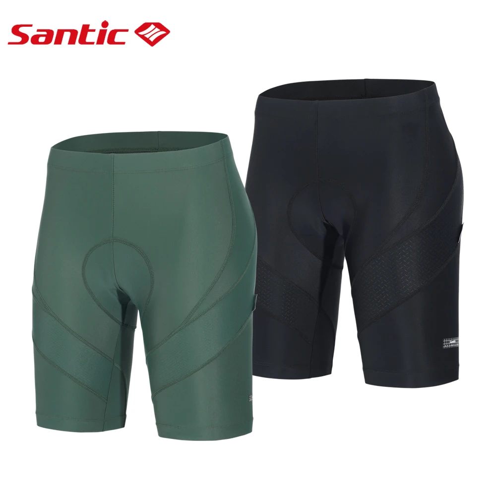 

Santic Cycling Shorts Ride Shorts 4D Pad Shockproof Men's MTB Cycling Sports Outdoor Reflective Non-slip US Size