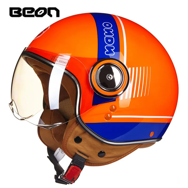 Men Women Racing Open Helmets 3/4 Open Face Helmet Motorcycle Helmet Cascos Para Moto Motorbike Accessories Kasklar Vespa Dot