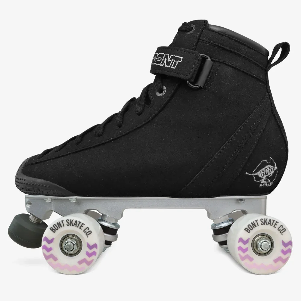 Фото Роликовые коньки BONT Vegan ParkStar Black для улицы и парка, прочные скоростные ролики для повседневного использования и роллер-дерби №2