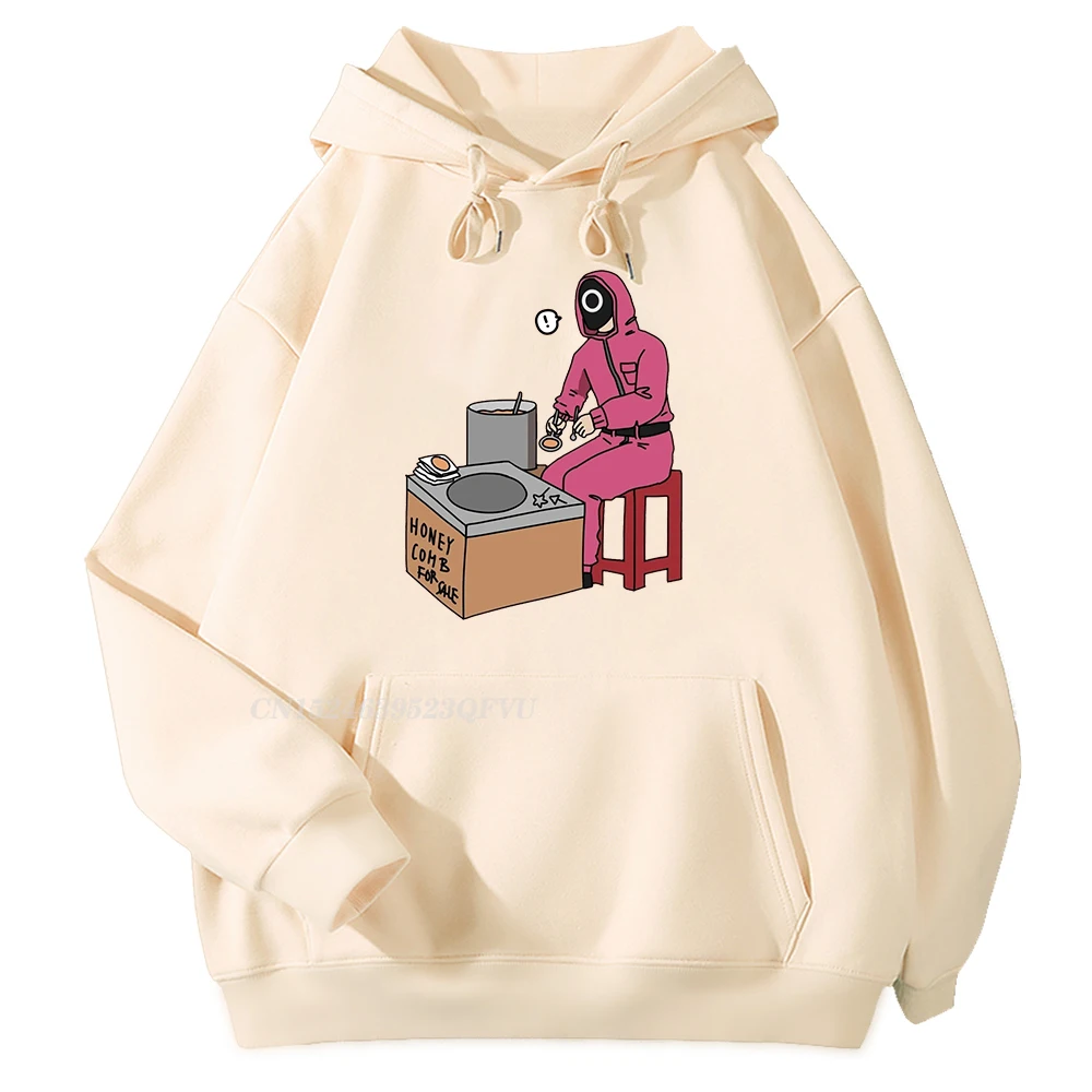 

Anime Graphic Streetwear Squid Game Hoodie Korean Men Sweatshirts Hip Hop Cool Hooded Pullover Discount Cotton Men Sweatshirt