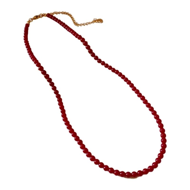 Модные яркие цветные бусины с драгоценными камнями регулируемые длинные