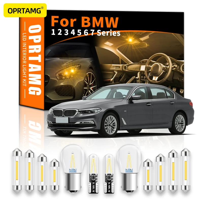 

OPRTAMG для BMW E87 E81 F20 E36 E46 E90 E91 E92 E93 F30 E39 E60 E61 F10 F11 E38 E65 E66 автомобильные внутренние фары светодиодные автомобильные аксессуары