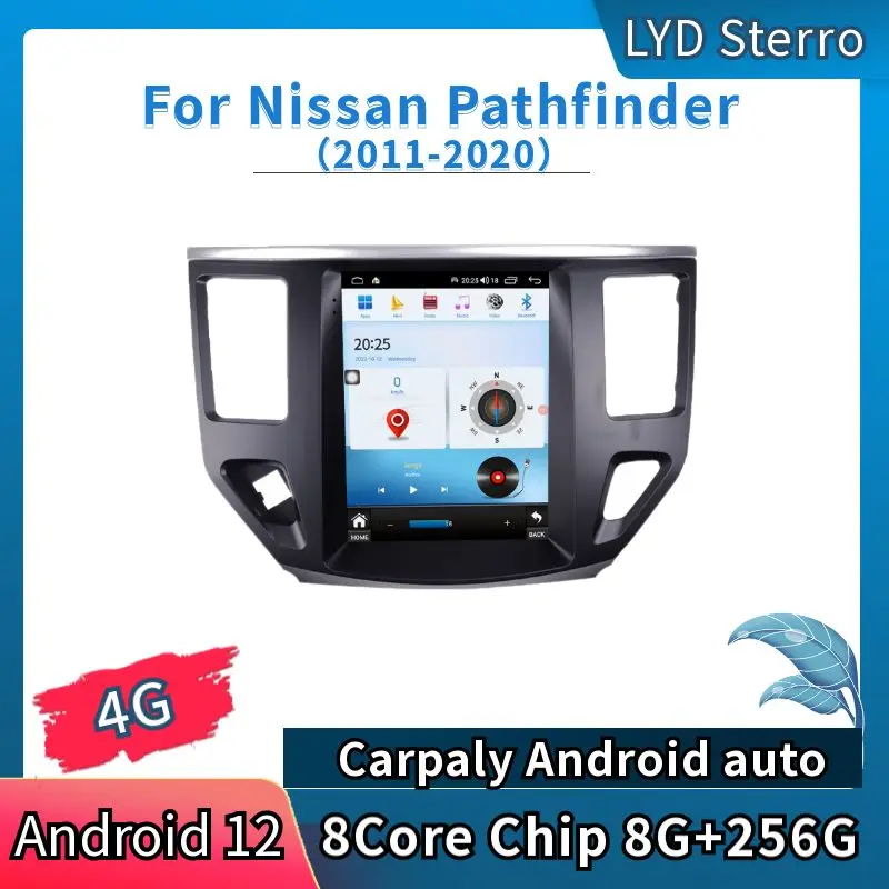 

LYD For Nissan Pathfinder 2011-2020 Android 12 Car Multimedid Player Auto Radio GPS Navigation Audio Stereo 8Core Chip 8G+256G