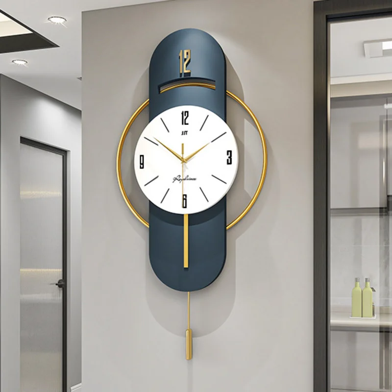 84x42cm Creative Wall Clock Simple Wall Watch Wood Clock Lar