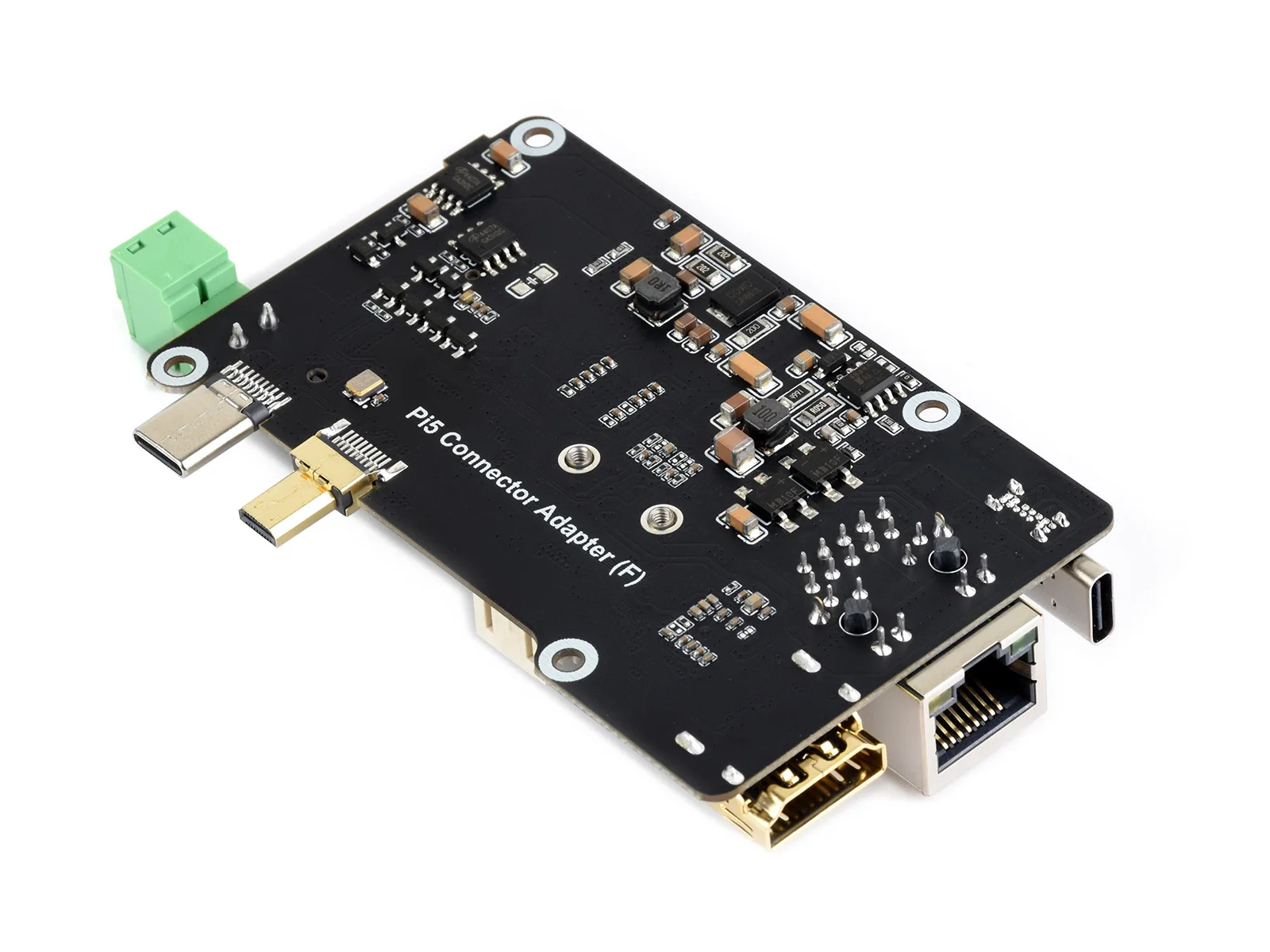 Фото Многофункциональный адаптер Waveshare PCIe для M.2, выход 4K, оригинальный контроллер Ethernet RTL8125 2.5GbE, поддержка ОС Raspberry Pi №3