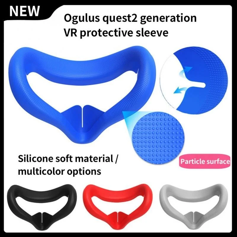 

Silicone Eye Cover For Oculus Quest 2 Case Replacement Face Pad Anti-sweat Mask VR Glasses 2 Accessories