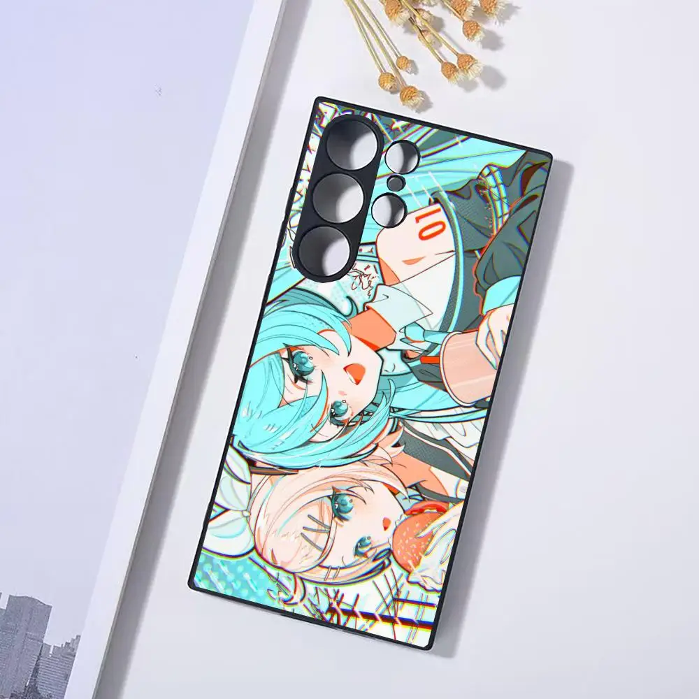Фото Чехол для телефона с японским аниме H-Hatsune M-Miku для Samsung Galaxy S25 Ultra S22 S23 S24 Ultra S21 S20 5G, защитный мягкий силиконовый ТПУ №3