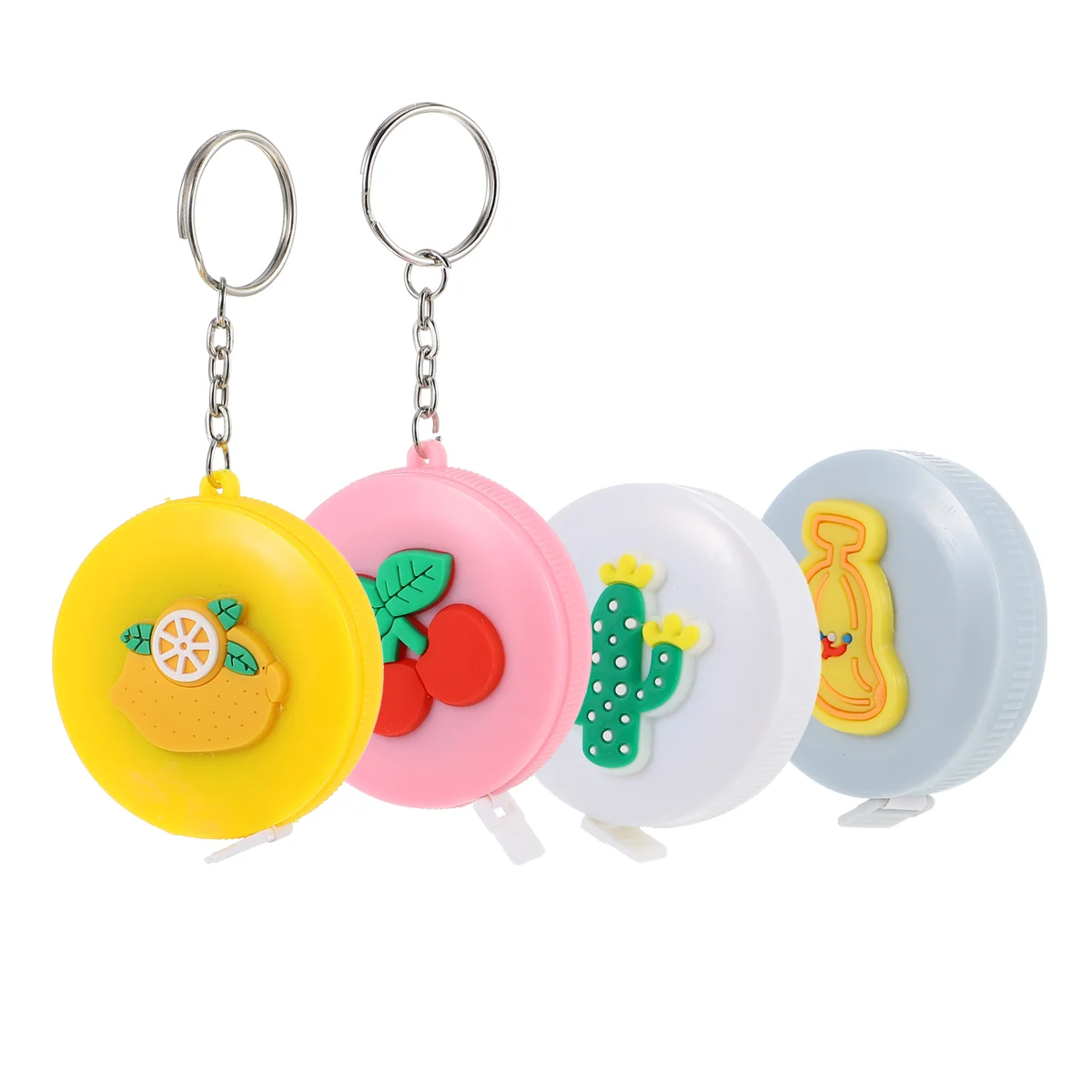 4 шт. мультяшная мини-рулетка диаметр длинные магнитные измерения прочные мерные