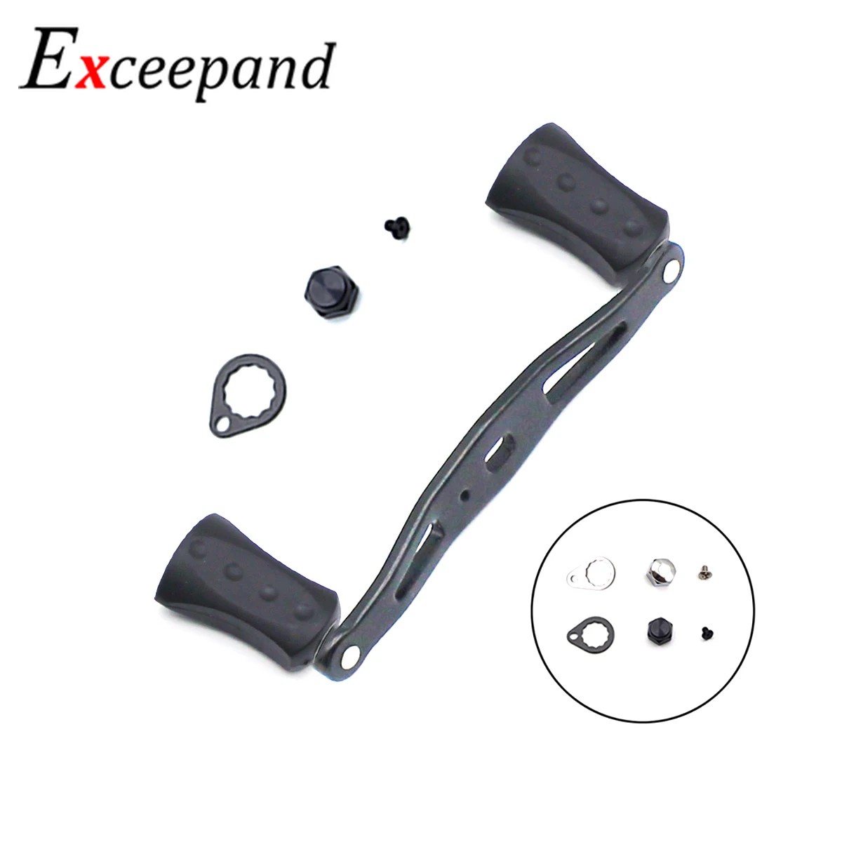 Рыболовная катушка с ручкой из алюминиевого сплава 100 мм 8 Х5