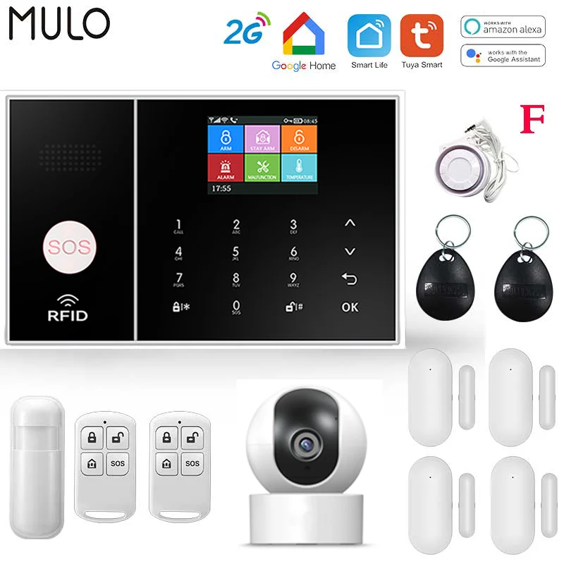 Система сигнализации MULO PG108 Беспроводная с поддержкой Wi-Fi и GSM | Безопасность