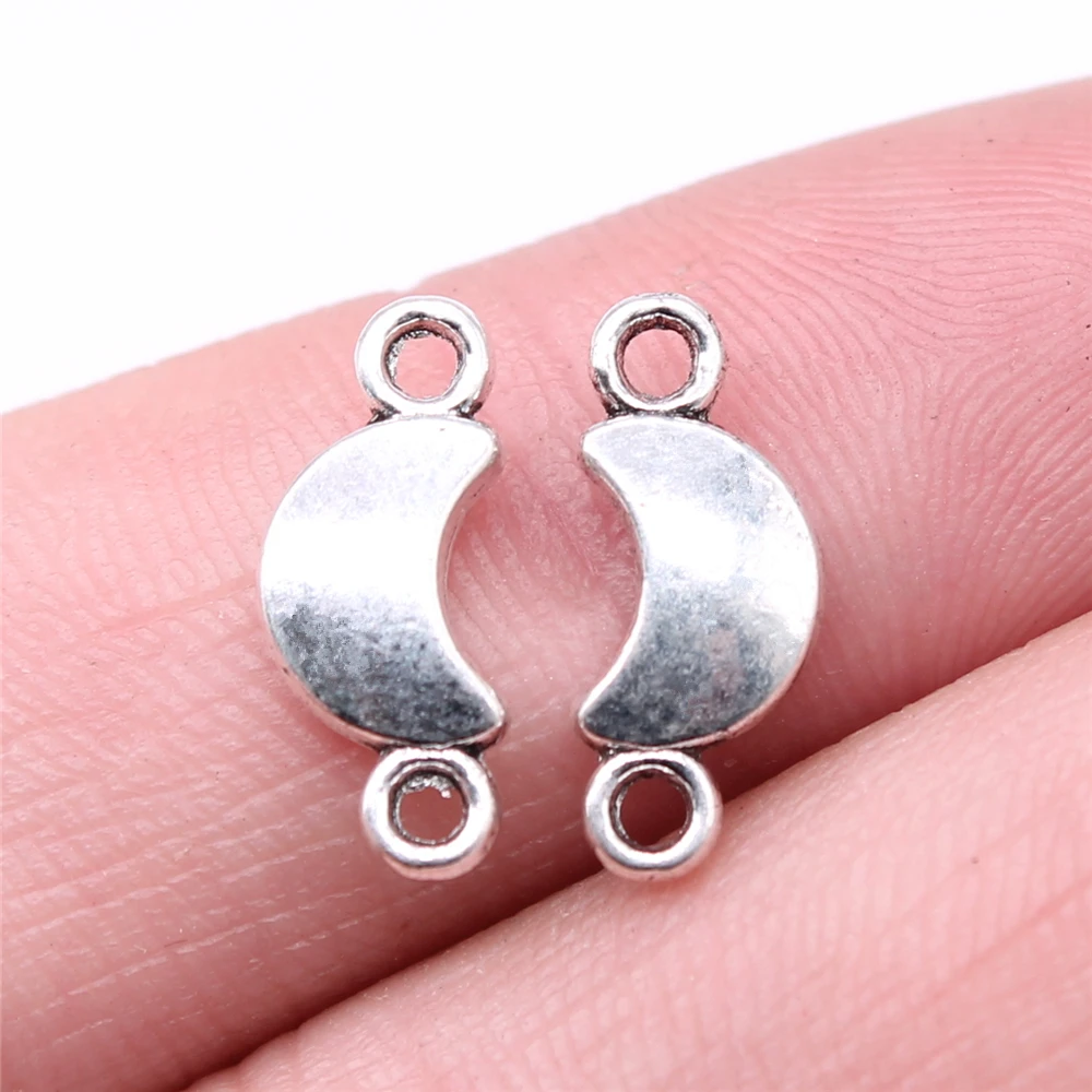 40 шт., подвески в виде полумесяца, 15 х6 мм