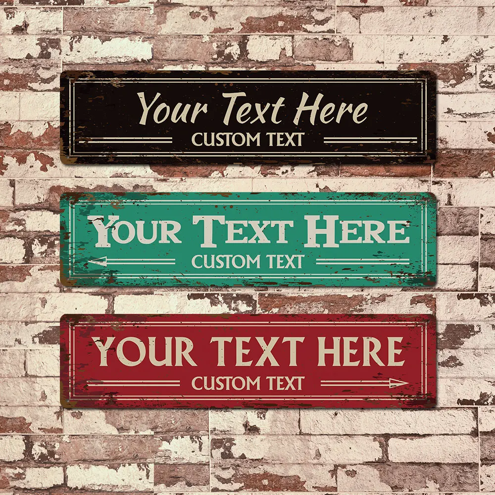 1 шт. классический индивидуальный номерной знак жестяная вывеска текст