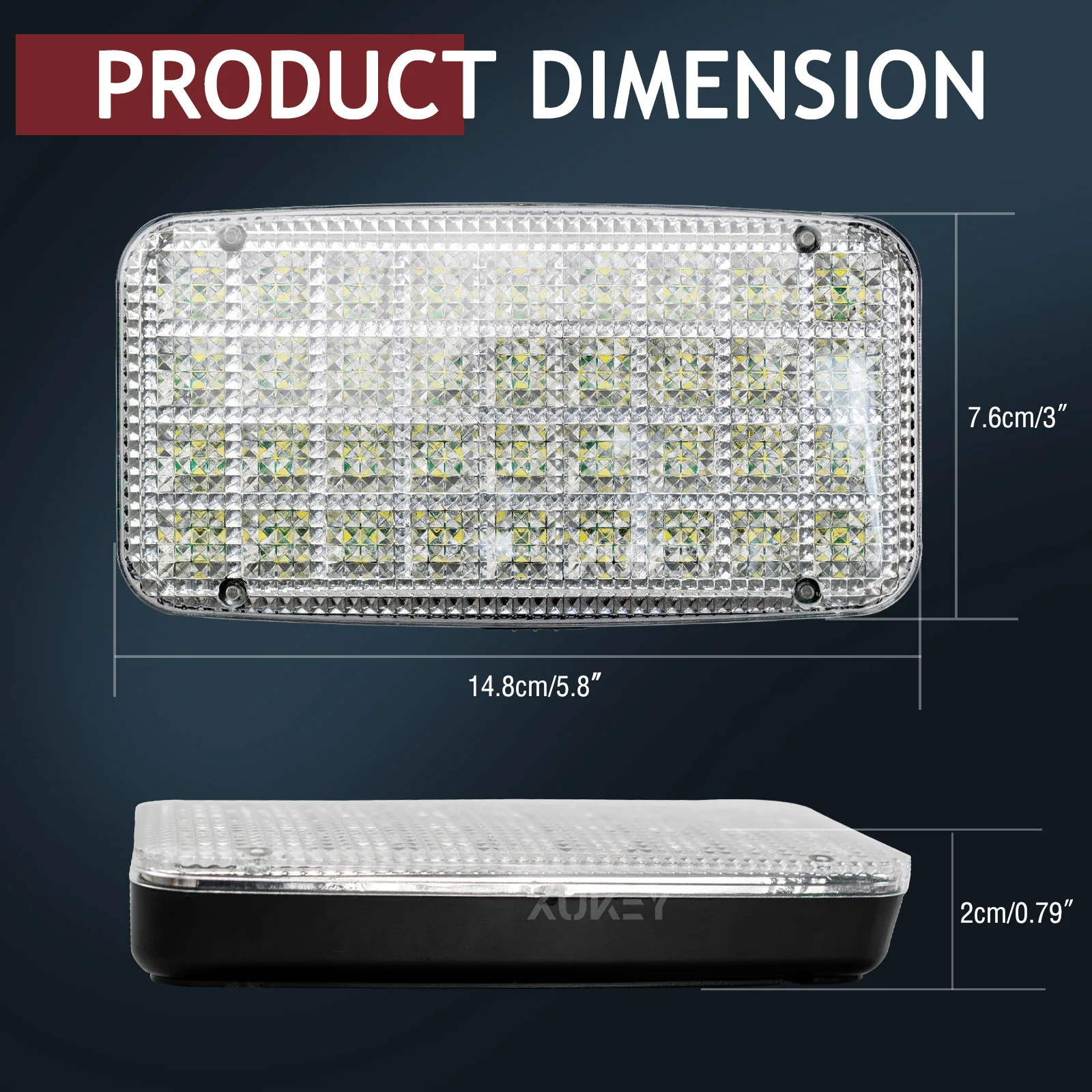 12 В 36 светодиосветодиодный лампа для освещения автомобиля белая на крышу лодки