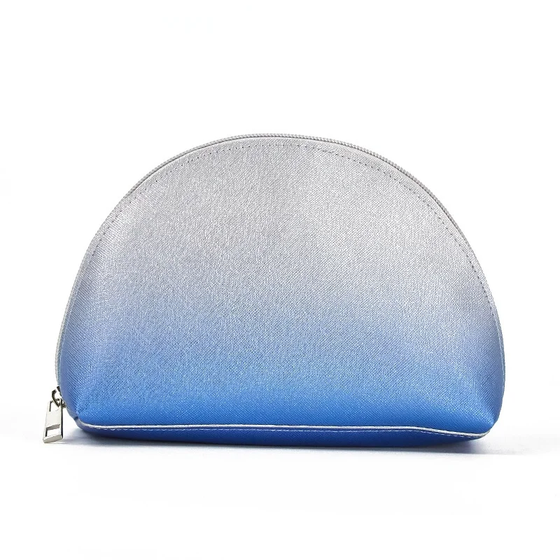 New Cross Pattern PVC Wash Bag Makeup Travel Waterproof Portable Storage Bag Discoloration Shell Zipper Cosmetic Bag