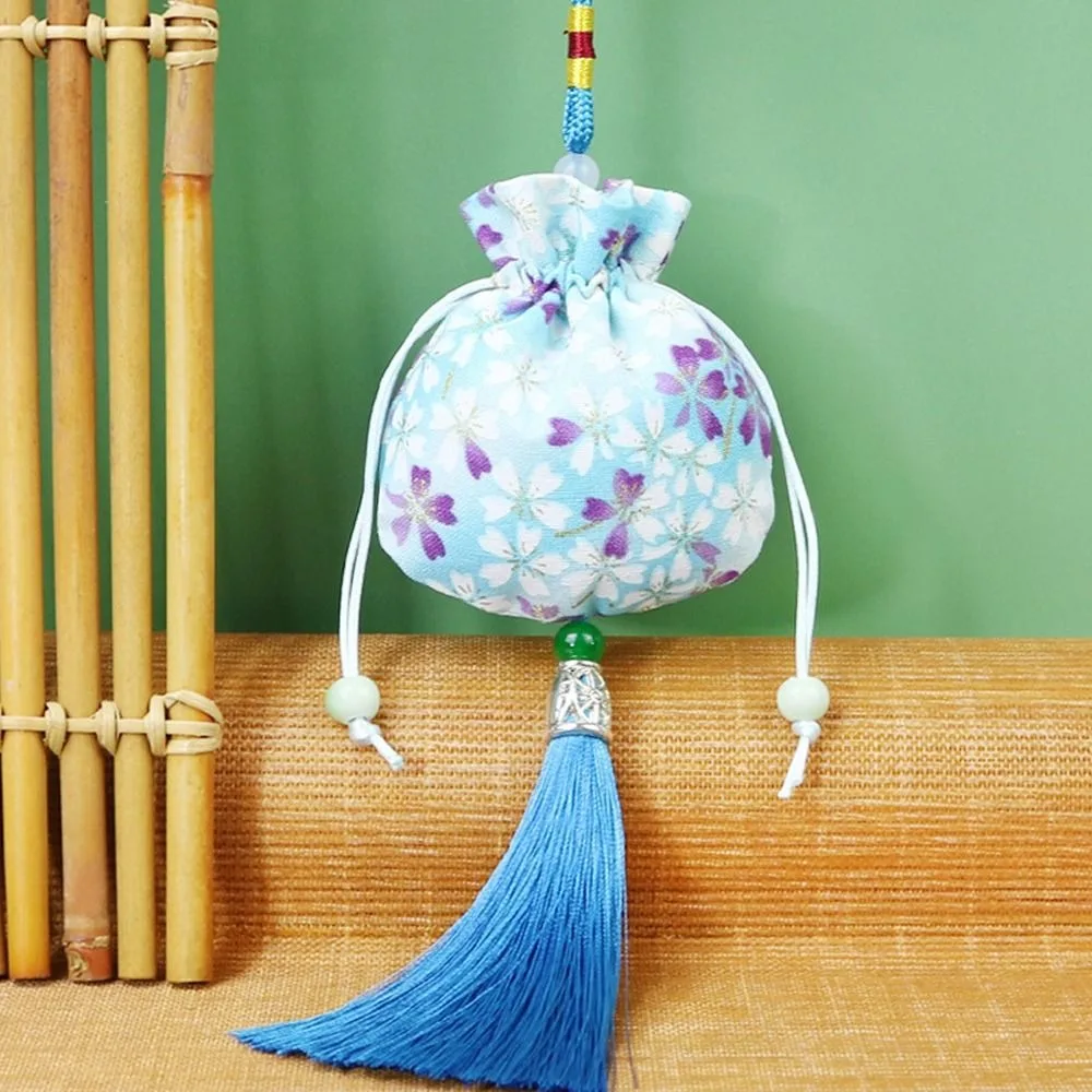 

Color Tassel Necklaces Case Hanging Decoration Chinese Style Storage Bag Purse Pouch Women Jewelry Bag Empty Sachet