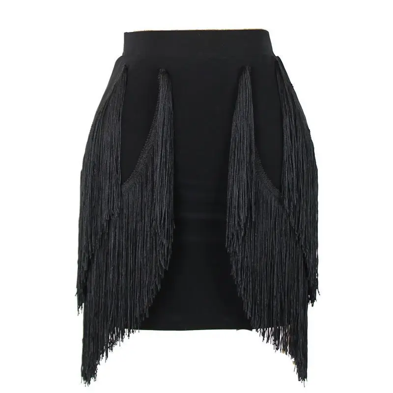 

Latin Dance Clothing for Adult Women New Style Dance Skirt Standard Latin Dance Training Clothes Tassel Skirt
