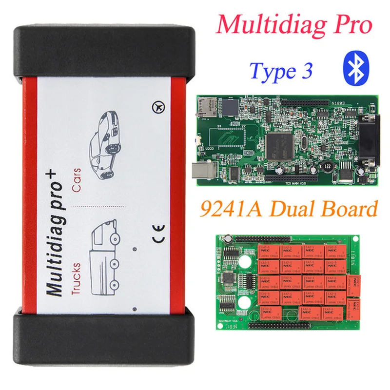 Диагностический прибор Multidiag pro устройство чтения кодов OBD2 bluetooth TCS PRO Plus R3 для