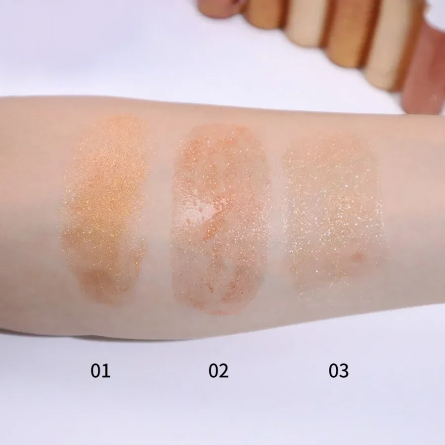 Подвижная марка 3 цвета мерцающий жидкий хайлайтер стойкий блестящий легкий